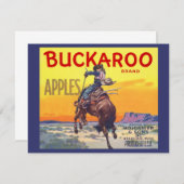 ヴィンテージフルーツクレートラベルアート、バッカロリンゴ (正面/裏面)