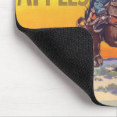 ヴィンテージフルーツクレートラベルアート、バッカロリンゴ マウスパッド (コーナー)