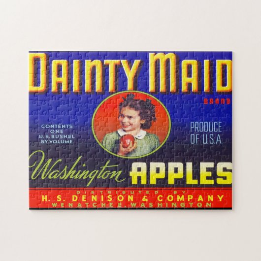 ヴィンテージフルーツクレートラベル5ジグソーパズル ジグソーパズル (横)