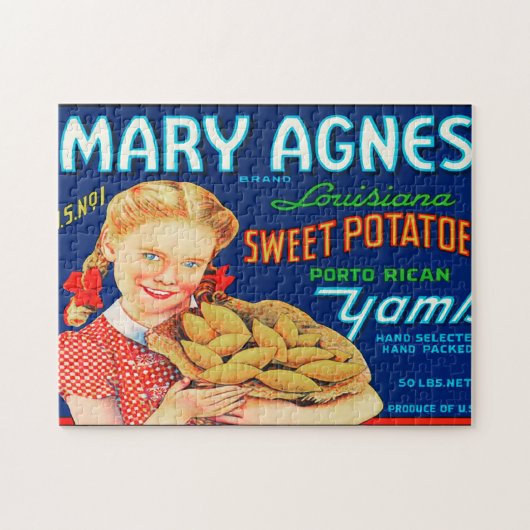 ヴィンテージフルーツクレートラベル9ジグソーパズル ジグソーパズル (横)