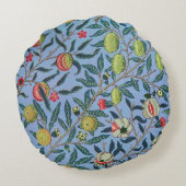 ヴィンテージフルーツザクロ酸オーナメントイラストレーション ラウンドクッション (裏面)