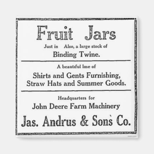 ヴィンテージフルーツジャース販売用Dixie Utah マグネット (正面)