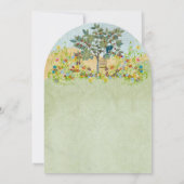 ヴィンテージフルーツツリーラブバード結婚式招待状 招待状 (裏面)