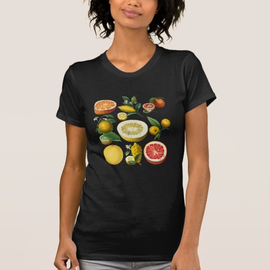 ヴィンテージフルーツデザイン Tシャツ (正面)