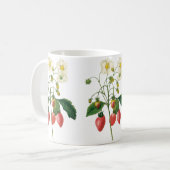 ヴィンテージフルーツベリー食べ物イチゴbyレドゥート コーヒーマグカップ (正面左)