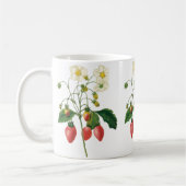 ヴィンテージフルーツベリー食べ物イチゴbyレドゥート コーヒーマグカップ (左)