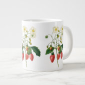 ヴィンテージフルーツベリー食べ物イチゴbyレドゥート ジャンボコーヒーマグカップ (正面右)