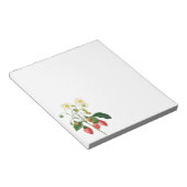 ヴィンテージフルーツベリー食べ物イチゴbyレドゥート ノートパッド (アングル)