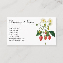 ヴィンテージフルーツベリー食べ物イチゴbyレドゥート 名刺