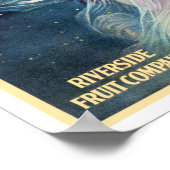 ヴィンテージフルーツラベルアートウーマンカリフォルニア ポスター (角)