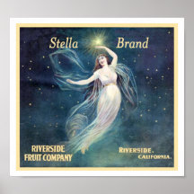 ヴィンテージフルーツラベルアートウーマンカリフォルニア