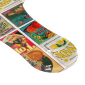 ヴィンテージフルーツラベルパターン カッティングボード (角)