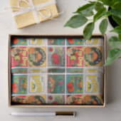 ヴィンテージフルーツラベルパターン 薄葉紙 (ギフト)