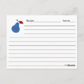 ヴィンテージフルーツレシピカード ポストカード (裏面)