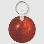 ヴィンテージフルーツレッドオーガニックおいしいリンゴ キーホルダー (裏面)