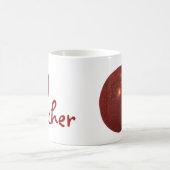 ヴィンテージフルーツレッドオーガニックおいしいリンゴ コーヒーマグカップ (中央)