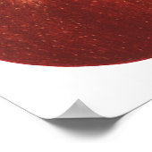 ヴィンテージフルーツレッドオーガニックおいしいリンゴ ポスター (角)