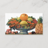 ヴィンテージフルーツレッドオーガニックおいしいリンゴ 名刺 (裏面)