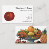 ヴィンテージフルーツレッドオーガニックおいしいリンゴ 名刺 (正面/裏面)