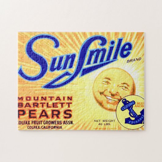 ヴィンテージフルーツ箱ラベル8ジグソーパズル ジグソーパズル (横)