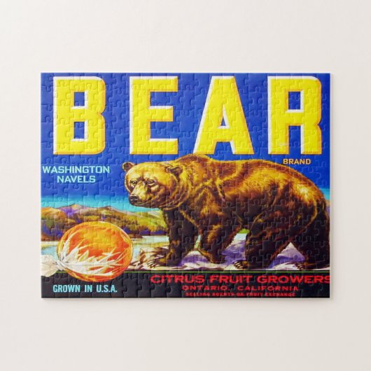 ヴィンテージフルーツ菓子ラベル6ジグソーパズル ジグソーパズル (横)