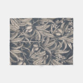 ヴィンテージフルーツ&フローラI フリースブランケット (正面(横))