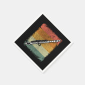 ヴィンテージフルート演奏者音楽フルートギフトアイディア スタンダードカクテルナプキン (角)