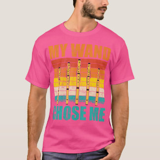 ヴィンテージフルート音楽バンド私の杖を選択する私フルートM Tシャツ