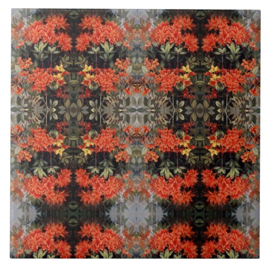 ヴィンテージフレイムアザレアカフラワーズガーデン タイル (正面)