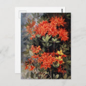 ヴィンテージフレイムアザレアカフラワーズガーデン ポストカード (正面/裏面)