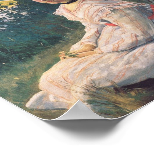 ヴィンテージフレデリックバジルビューオブザヴィレッジ ポスター (角)