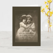 ヴィンテージフレンズ感動的フレンドシップ引用文 カード (黄色い花)