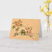 ヴィンテージフレンズ – フローラと鳥カード カード (黄色い花)