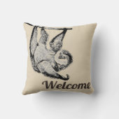 ヴィンテージフレンドリースロット – ようこそ クッション (裏面)