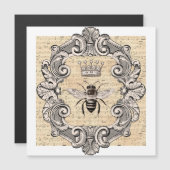 ヴィンテージフレーミングクイーンビーオンシートミュージックフラットカード (正面/裏面)