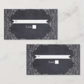 ヴィンテージフレームと結婚黒板座席表 プレイスカード (正面/裏面)