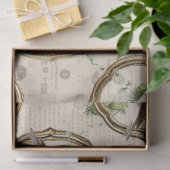 ヴィンテージフレームのクラウンを持つ金ゴールドの切り離し 薄葉紙 (ギフト)