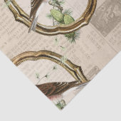 ヴィンテージフレームのクラウンを持つ金ゴールドの切り離し 薄葉紙 (詳細)