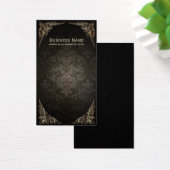 ヴィンテージフレームのダークダマスコイヤリングカード (デスク)