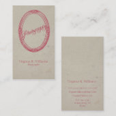 ヴィンテージフレームの写真撮影 名刺 (正面/裏面)