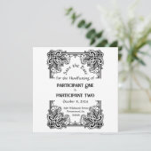 ヴィンテージフレームの処理フラット日付カードを保存 (スタンド正面)