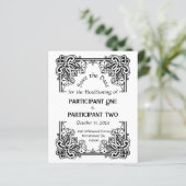 ヴィンテージフレームの処理フラット日付カードを保存 (スタンド正面)