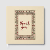 ヴィンテージフレームエスニック結婚モチーフ ゲストブック (正面)