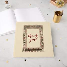 ヴィンテージフレームエスニック結婚モチーフ ゲストブック