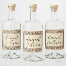 ヴィンテージフレームエスニック結婚モチーフ