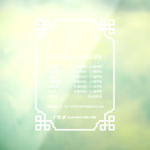 ヴィンテージフレームカスタムビジネスロゴの営業時間 ウィンドウサイン (シート3)