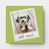 ヴィンテージフレームカスタムフォトライムグリーン フォトプラーク (正面)