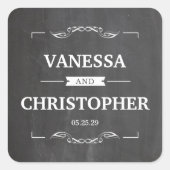 ヴィンテージフレームシャルボード スクエアシール (正面)