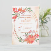 ヴィンテージフレームパンプキン紅葉秋の結婚式 (スタンド正面)