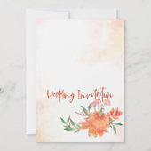 ヴィンテージフレームパンプキン紅葉秋の結婚式 (裏面)